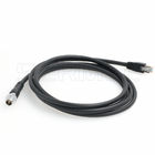 M12 8 mâle de Pin Xcode au câble Ethernet flexible de RJ45 TAIYO, câble Cat6 flexible protégé