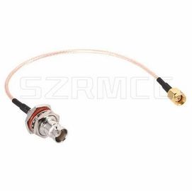 Prise masculine coaxiale du câble SMA d'antenne de tresse de rf à la femelle de BNC