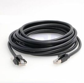 Câble Ethernet flexible noir de PVC RJ45 de couleur