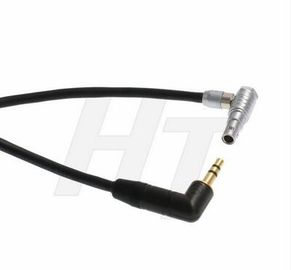 3.5mm 1/8" TRS au câble à angle droit d'audio de Pin de Lemo 00B 5